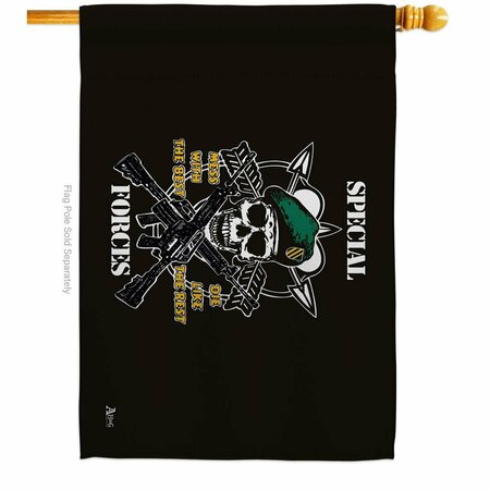 GUARDERIA 28 x 40 in. Special Forces House Flag with Armed Service Double-Sided Horizontal Flags  Banner GU3875661